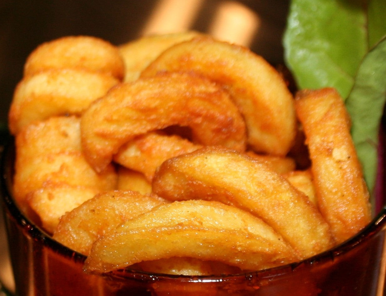 Krøllede pommes frites