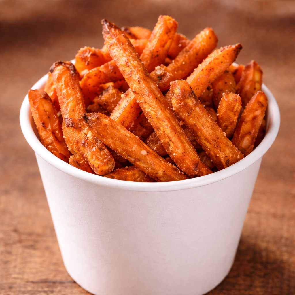 Søde kartoffel pommes frites