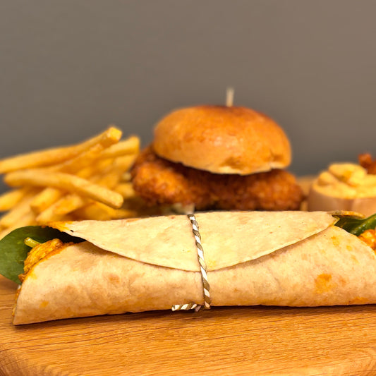 The Full Set (Butter Chicken wrap : Crispy Chicken slider : Fries : Dip)